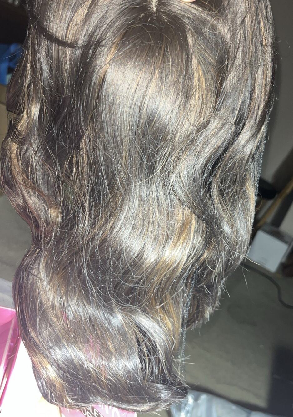 PANEWAY Hair Topper 16Inch Toppers 16 Inch, Brown with Highlights